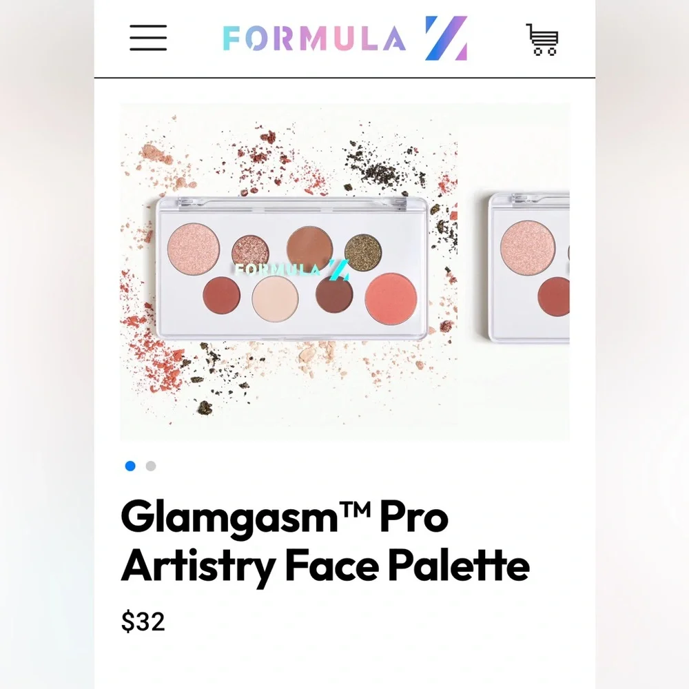 Formula Z Glamgasm Pro Artistry Face & Eye Pallete NWT Sealed in Packagi…